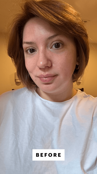 Silva before applying the Sarah Creal Face Flex Concealer