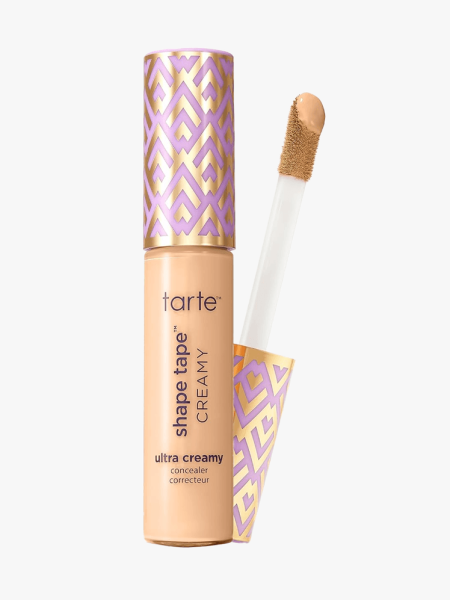Tarte Shape Tape Ultra Creamy Concealer in branded component on a light gray background